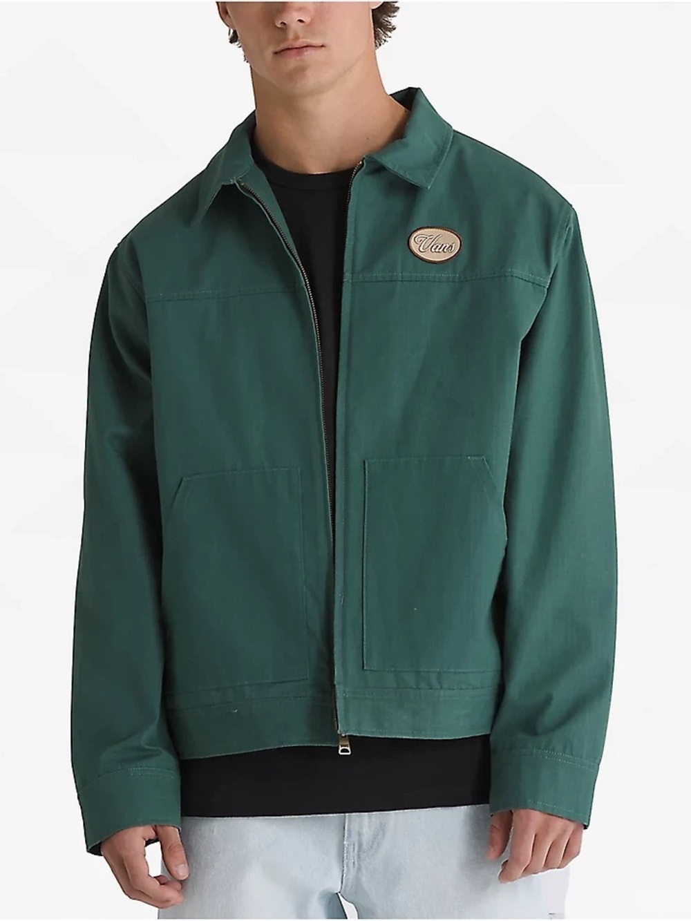 Vans Coyle Bistro Green Cropped Canvas Jacket
